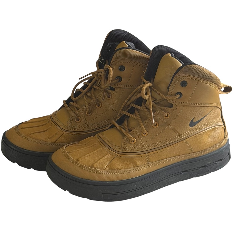 Nike Woodside 2 High ACG Kids 6.5Y Wheat Black 524872-703 EUC Duck Boots Women 8